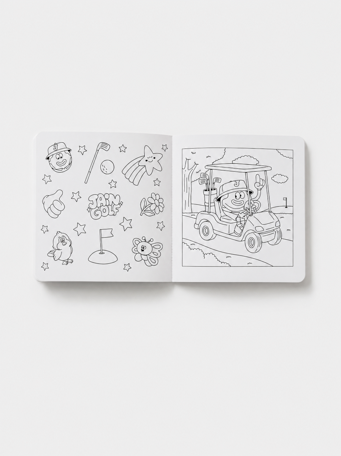 Jain's Colorful World Of Golf (Coloring Book)