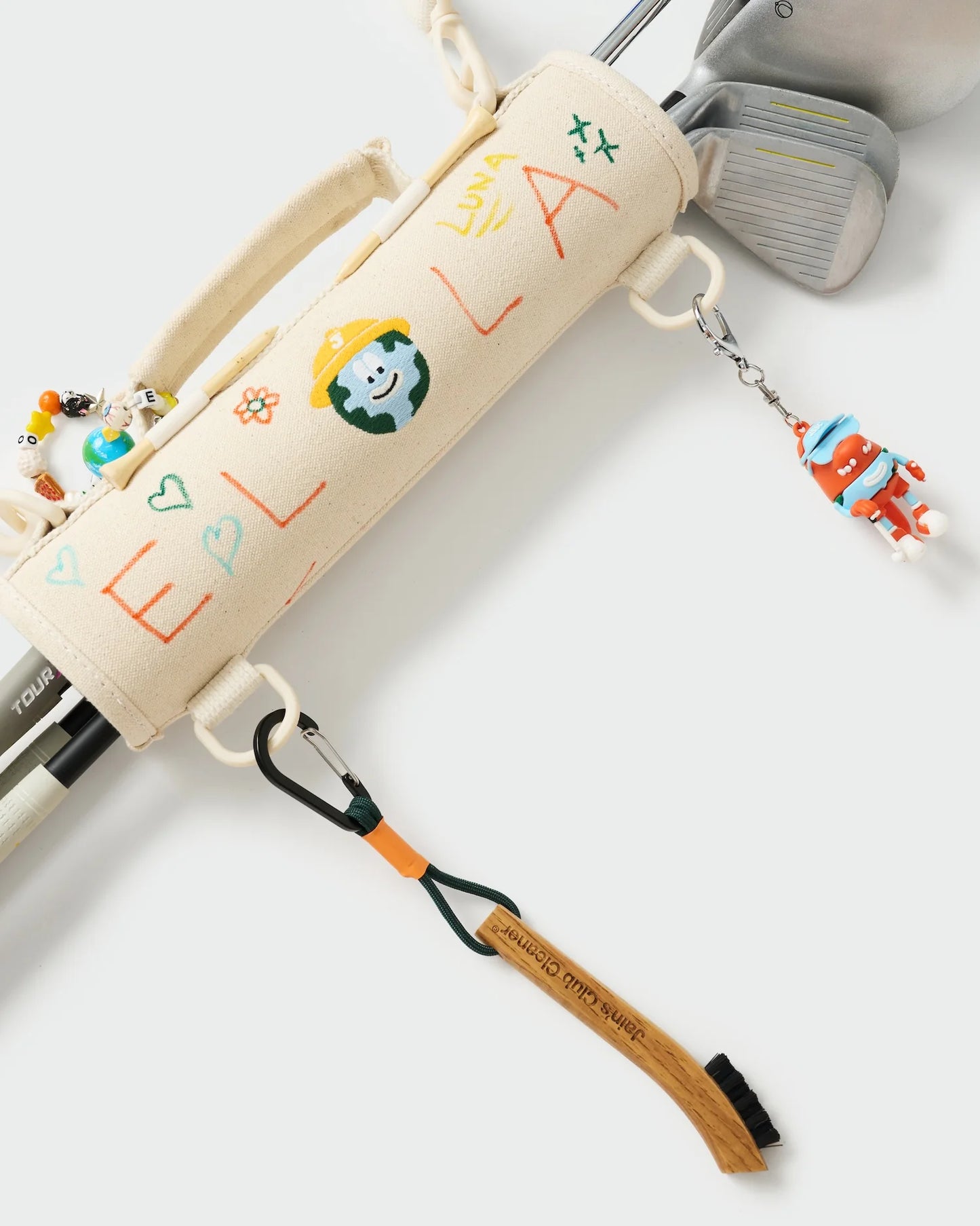 Club Caddy & Mini Brush (Cream)