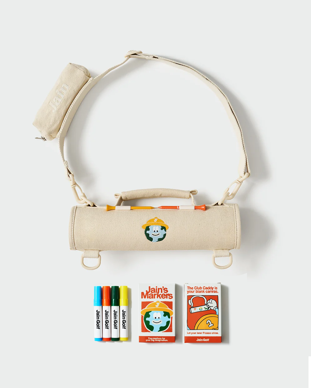 The Club Caddy in Canvas Cream
