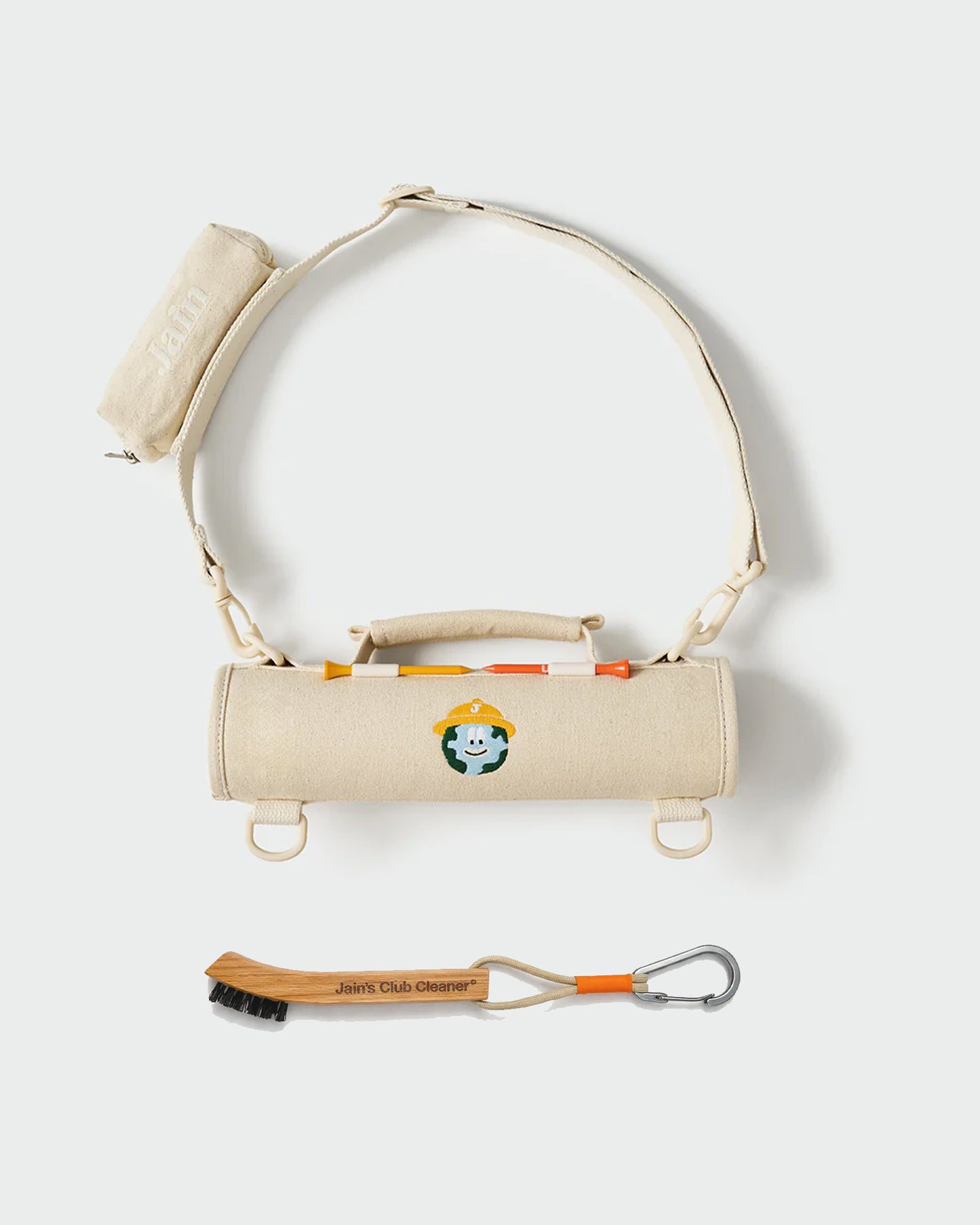 Club Caddy & Mini Brush (Cream)