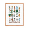 Jain Art: World of Golf (Framed)